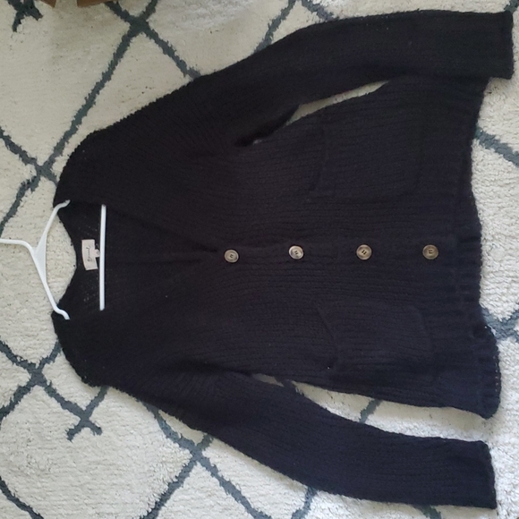 Black Knitted Cardigan - Picture 1 of 4